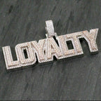 Custom Two Tone Letter Diamond Pendant - 3.55 CTW