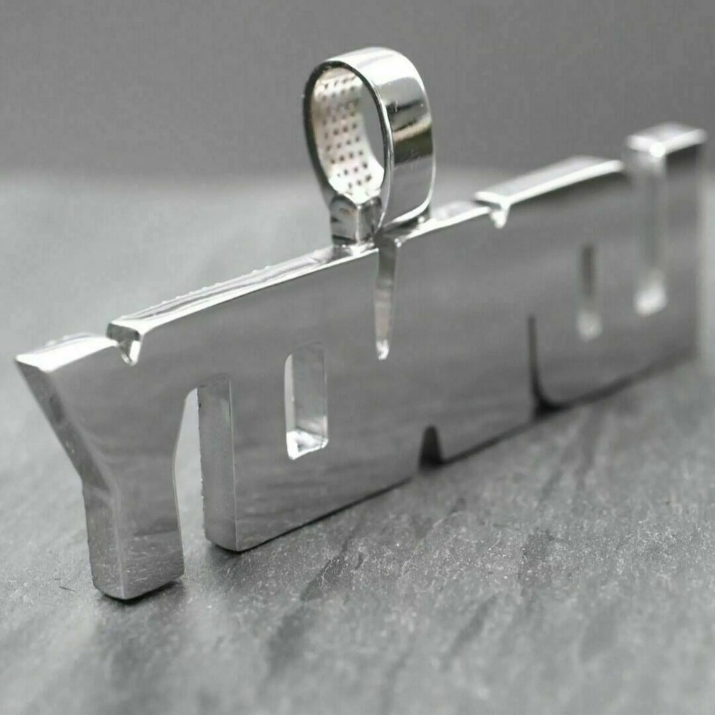 Custom Two Tone Letter Diamond Pendant - 3.55 CTW