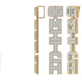 Custom Vertical Letter Pendant 14K Solid Gold - 11.56 CTW