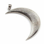 Moon Diamond Pendant 10k Solid Gold - 2.18 CTW
