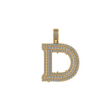 Custom Letter D Charm Pendant for Valentine Gift