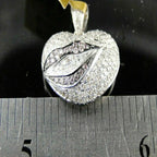 Personalized 14K solid Gold Heart Pendant Necklace - 5.80 CTW