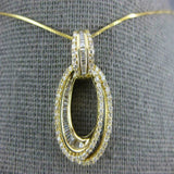 Custom Pretty Baguette Round Diamond Pendant for Anniverary Gift