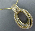 Custom Baguette Diamond 14k solid gold Anniversary Pendant - 1.71 CTW