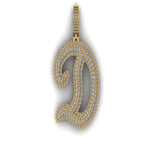 Men's Custom Letter Diamond Pendant - 4.38 CTW