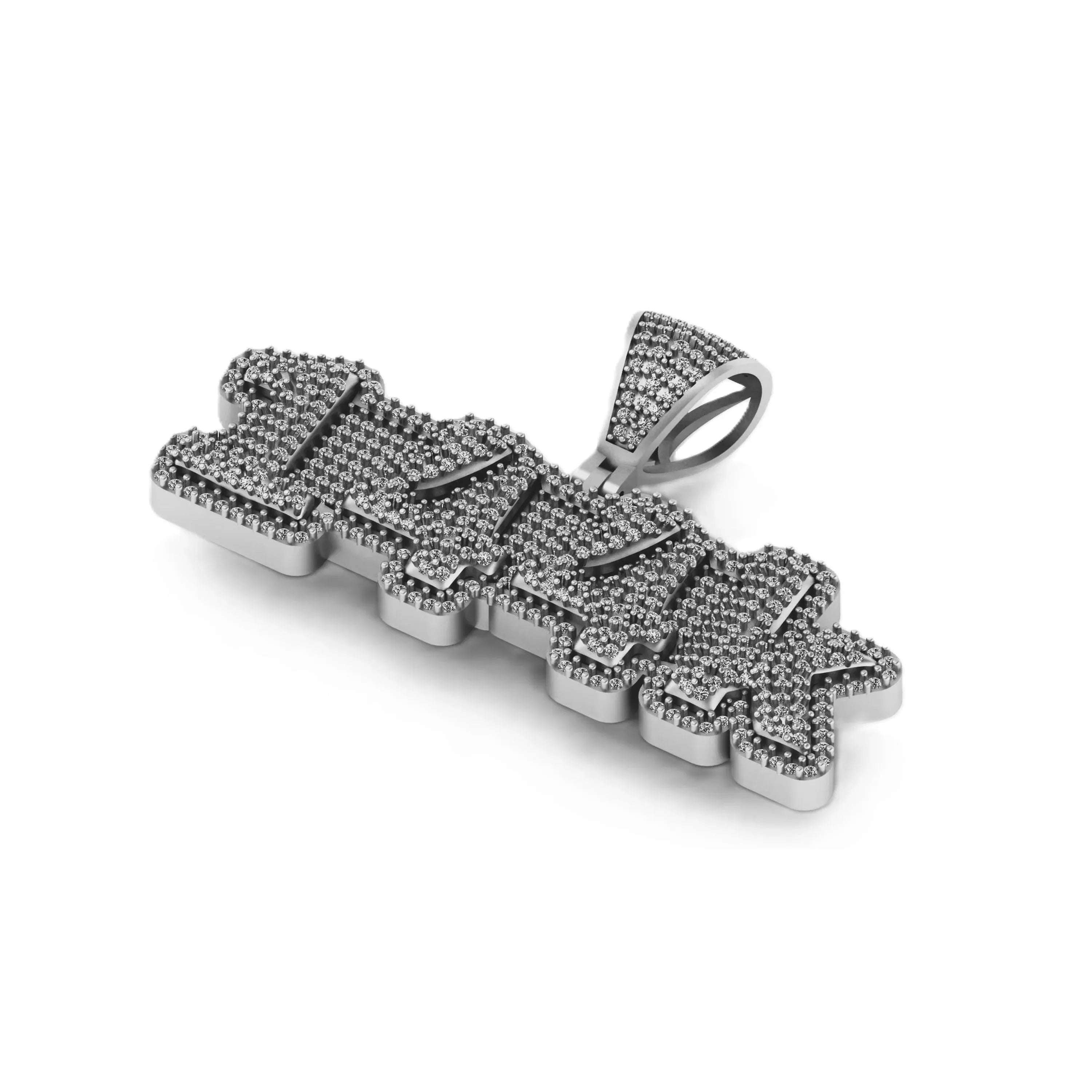 Custom Number VVS Diamond Pendant - 2.62 CTW