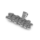 Iced Out Custom Number Letter Logo Pendant