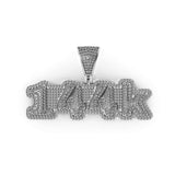 Iced Out Custom Number Letter Logo Pendant