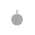 14K Gold D Initial Diamond Pendant - 3.29 CTW