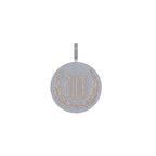 14K Gold D Initial Diamond Pendant - 3.29 CTW