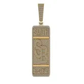 Men's Custom SB Dog Tag Diamond Pendant - 2.98 CTW