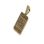 Men's Custom SB Dog Tag Diamond Pendant - 2.98 CTW