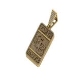 Men's Custom SB Dog Tag Diamond Pendant - 2.98 CTW