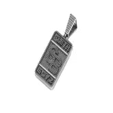 Men's Custom SB Dog Tag Diamond Pendant - 2.98 CTW