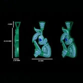 Trending Gangsta Bunny VVS Diamond Pendant - 1.00 CTW