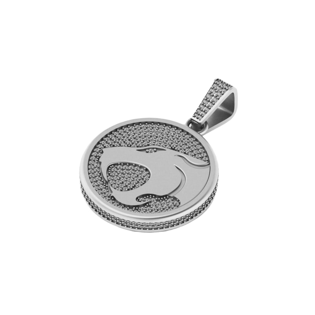 14K solid gold VVS Diamond Thunder Cat Pendant - 1.94 CTW