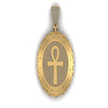 Egyptian ANKH CROSS Moissanite Pendant - 2.13 CTW