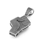 Men's FIST Pendant 14k solid gold - 1.66 CTW