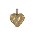Heart shaped Diamond Pendant 14k Solid Gold - 2.57 CTW