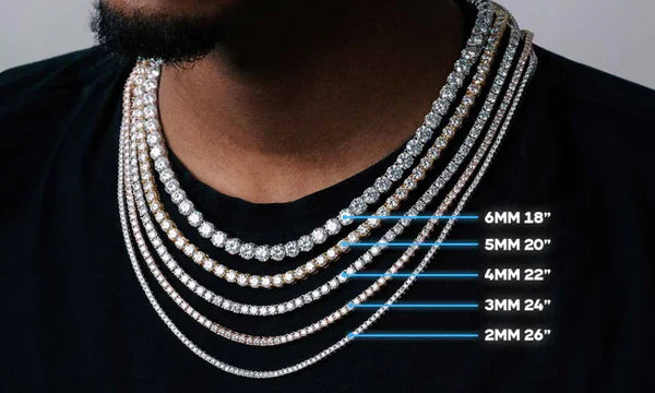 4MM VVS Heart Tennis Chain
