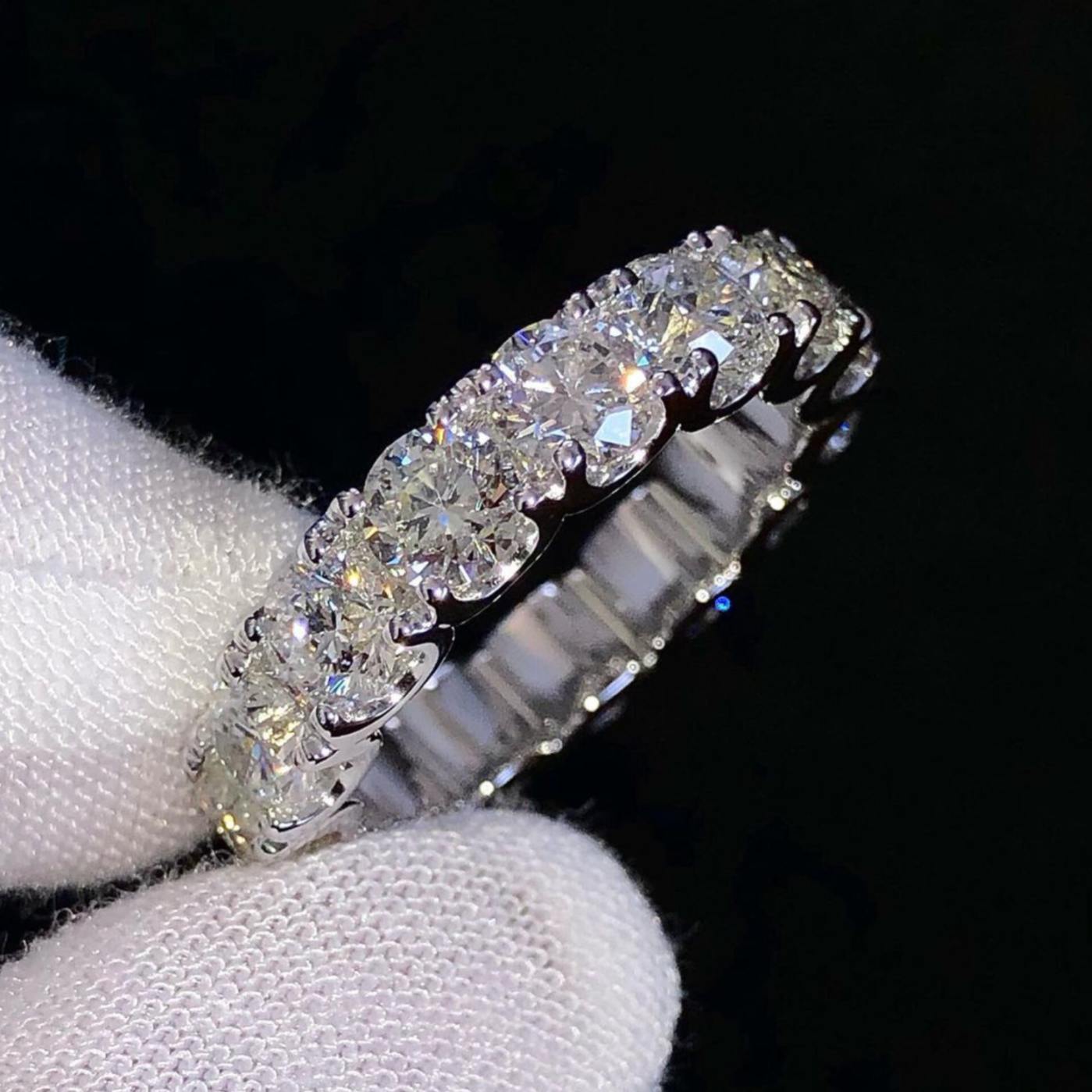 Diamond Ring 14k Solid Gold  - 4.05 CTW