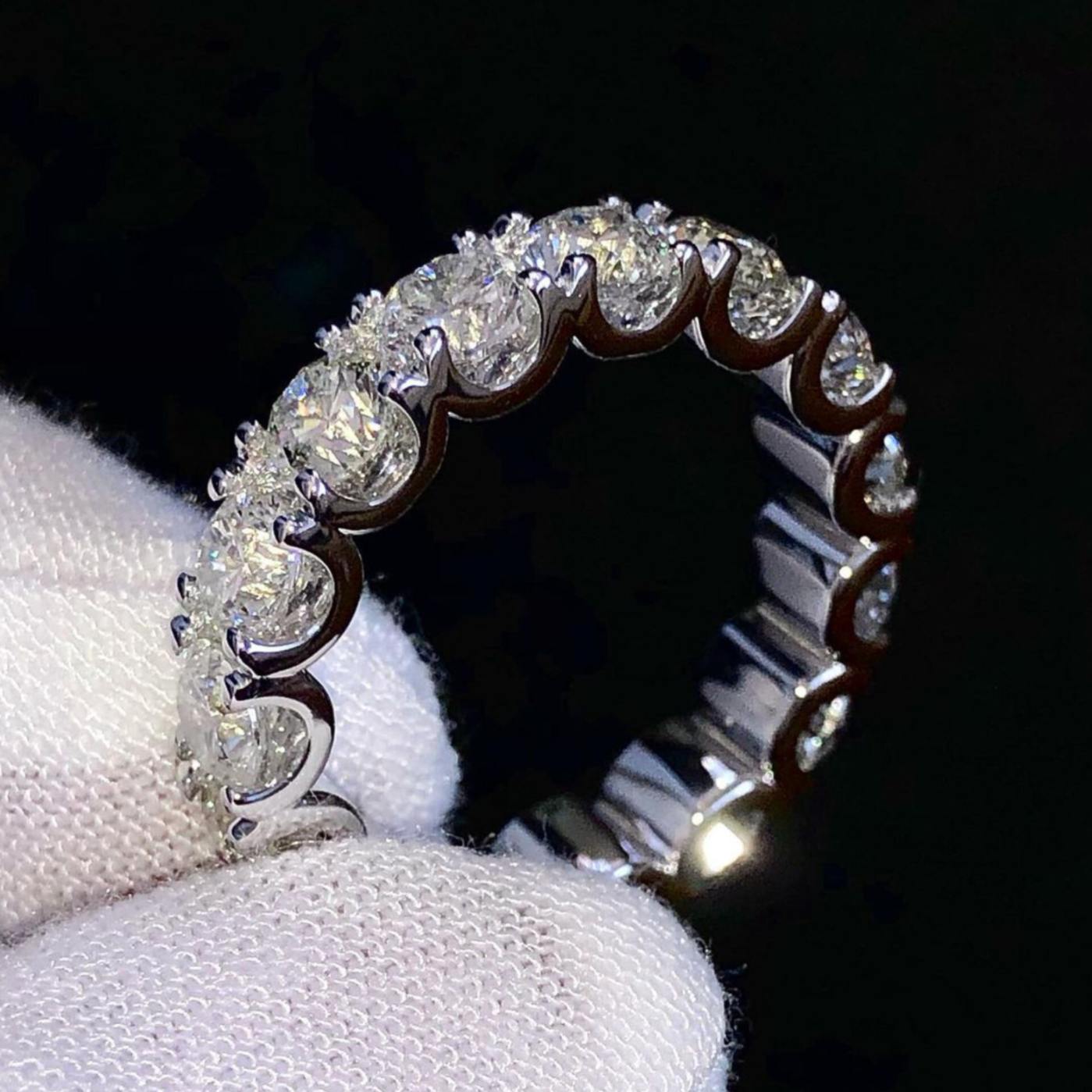 Diamond Ring 14k Solid Gold  - 4.05 CTW