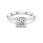 1.50 Ct Lab Grown Diamond Cushion Cut Solitaire Engagement Ring in 14K Yellow Gold