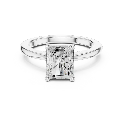 1.50Ct Lab Grown Radiant Diamond Solitaire 18k Rose Gold Engagement Ring