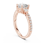 1.96 CT D Color VVS1 Heart Cut Diamond Ring in 14K Yellow Gold