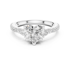 1.96 CT D Color VVS1 Heart Cut Diamond Ring in 14K Yellow Gold