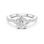 1.96 CT D Color VVS1 Pear Cut Diamond Ring in 14K Yellow Gold