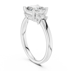 1.7 CT Asscher Cut Wedding Ring in 14K Gold Classic Elegant Bridal Ring