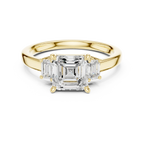 1.7 CT Asscher Cut Wedding Ring in 14K Gold Classic Elegant Bridal Ring