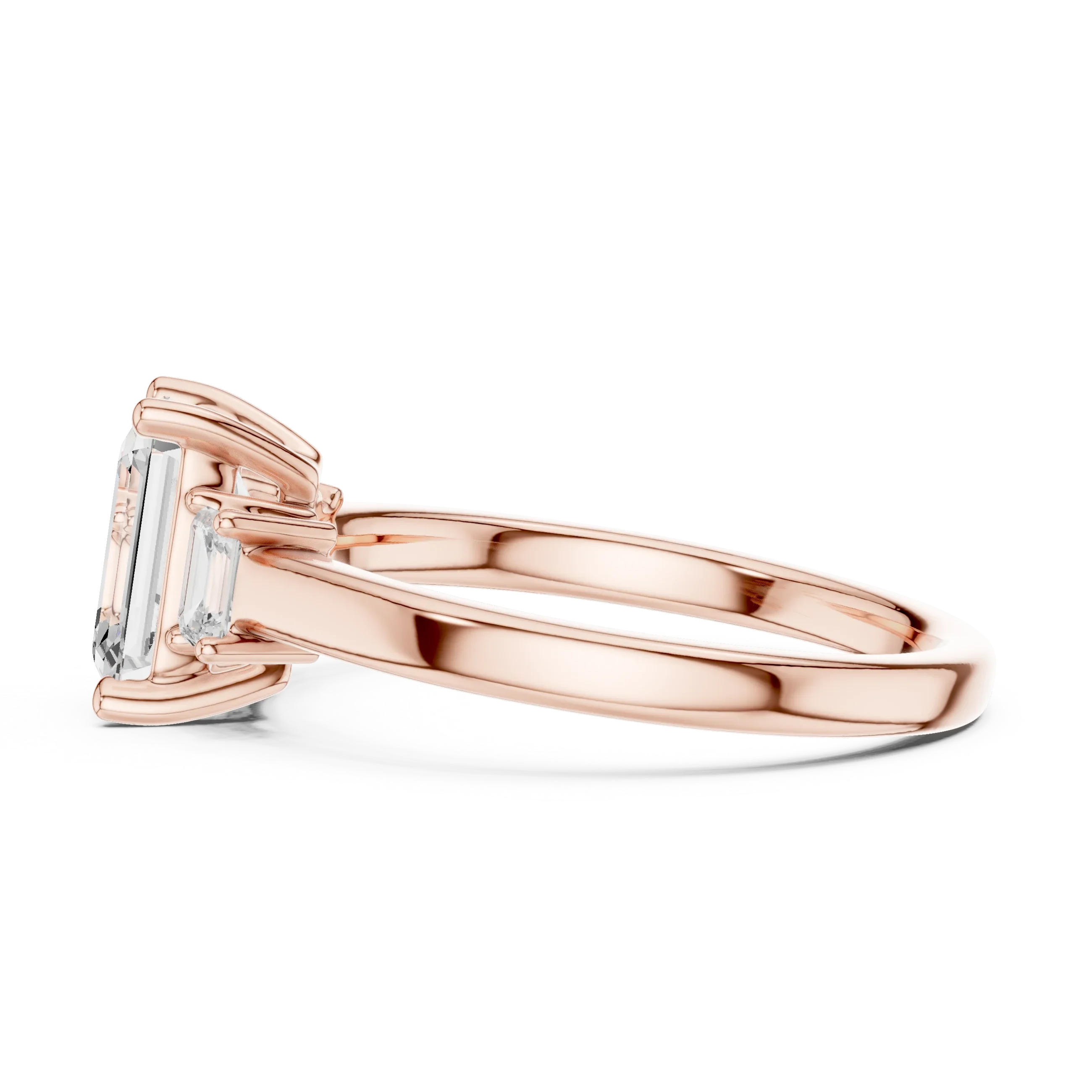IGI Certified Lab Grown Diamond Emerald Cut Ring, Valentine's Day Gift