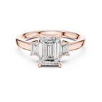 IGI Certified Lab Grown Diamond Emerald Cut Ring, Valentine's Day Gift