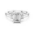 IGI Certified Lab Grown Diamond Emerald Cut Ring, Valentine's Day Gift