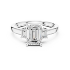 IGI Certified Lab Grown Diamond Emerald Cut Ring, Valentine's Day Gift