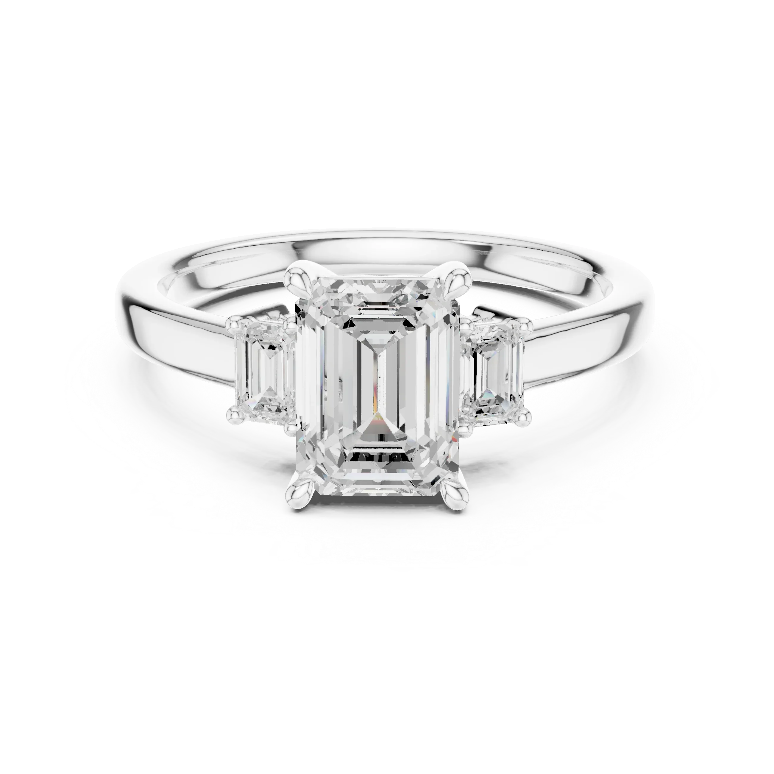 IGI Certified Lab Grown Diamond Emerald Cut Ring, Valentine's Day Gift