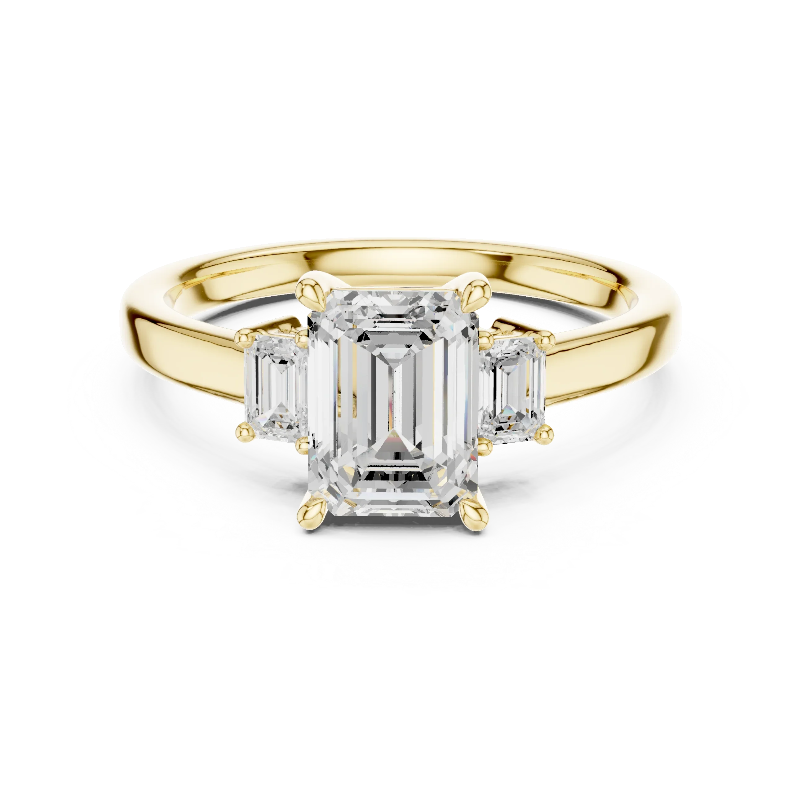 IGI Certified Lab Grown Diamond Emerald Cut Ring, Valentine's Day Gift