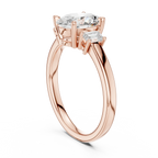 IGI Certified - 1.70ct Oval Baguette Diamond Ring