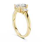 IGI Certified - 1.70ct Oval Baguette Diamond Ring