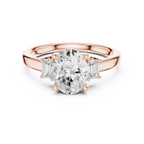 IGI Certified - 1.70ct Oval Baguette Diamond Ring