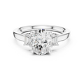 IGI Certified - 1.70ct Oval Baguette Diamond Ring