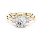 IGI Certified - 1.70ct Oval Baguette Diamond Ring