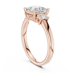 IGI Certified 1.50CT Princess Cut Lab Grown Diamond Ring