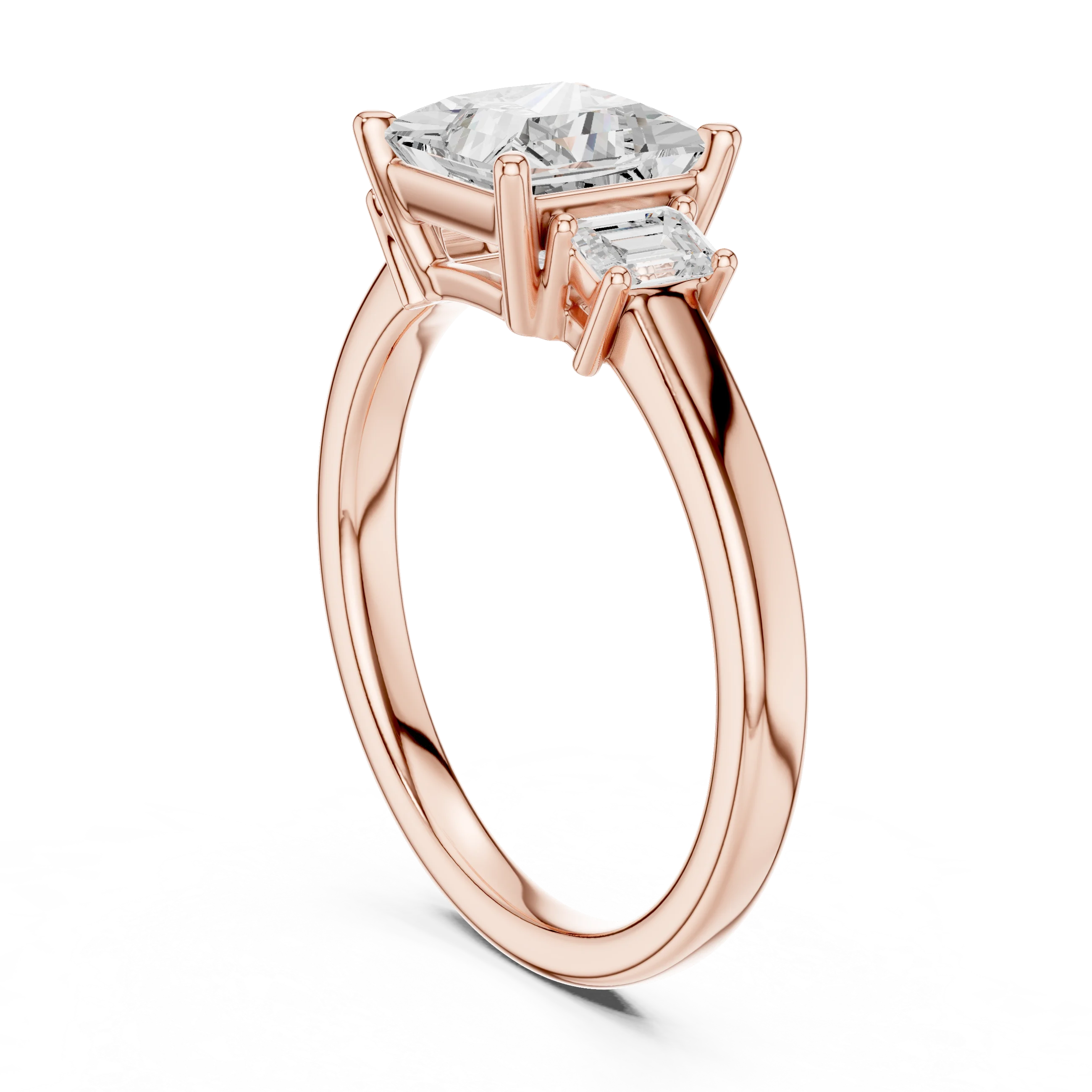IGI Certified 1.50CT Princess Cut Lab Grown Diamond Ring