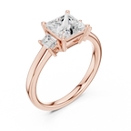 IGI Certified 1.50CT Princess Cut Lab Grown Diamond Ring