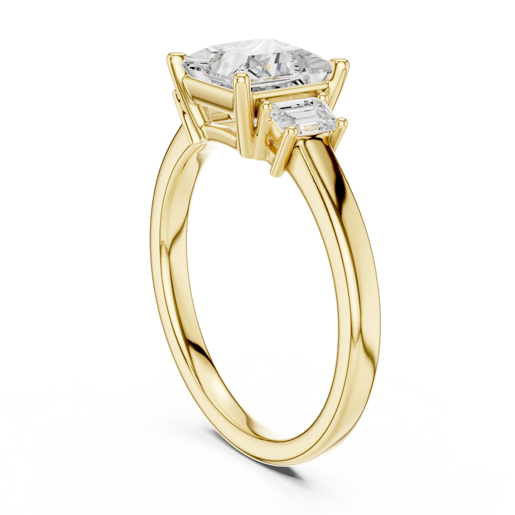 IGI Certified 1.50CT Princess Cut Lab Grown Diamond Ring