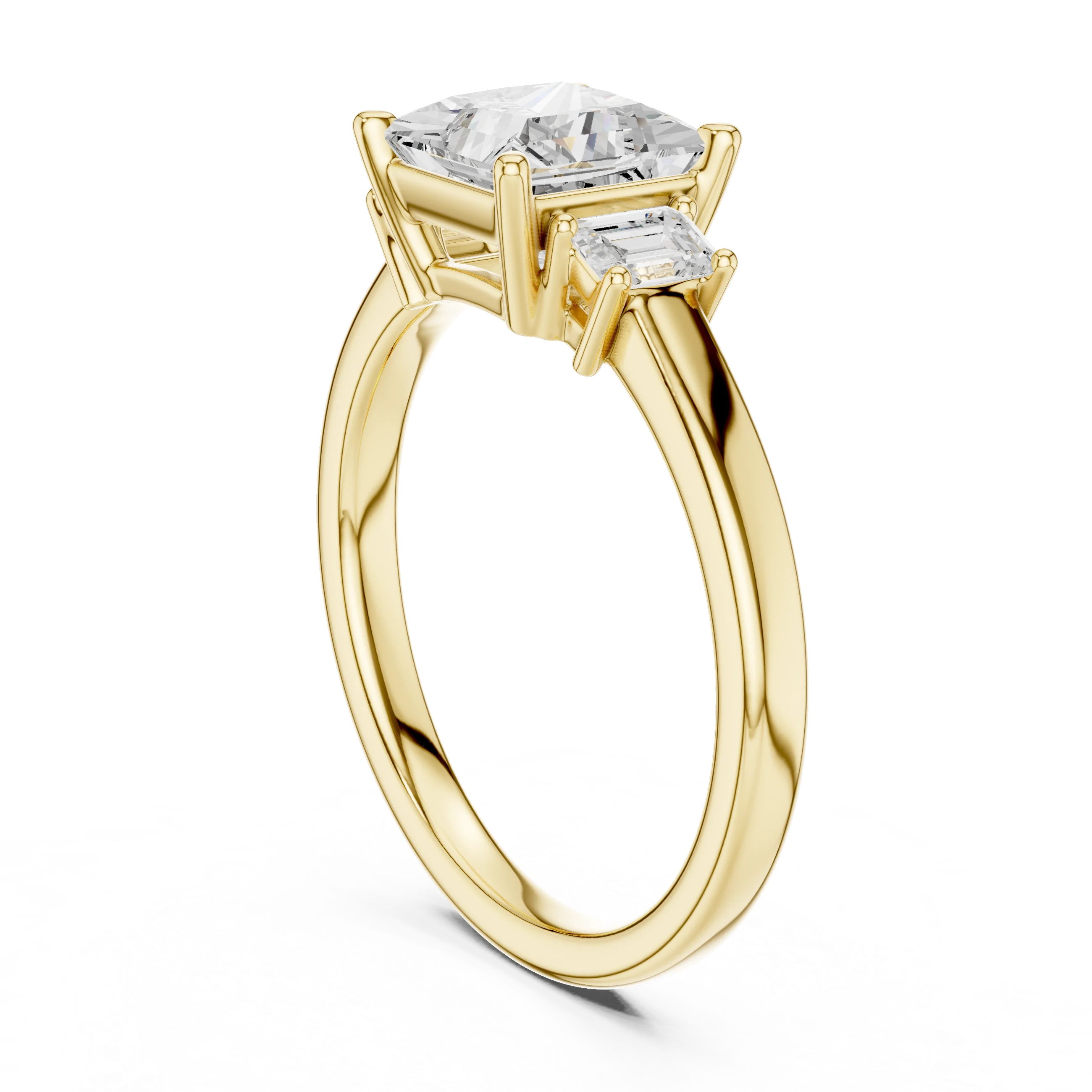 IGI Certified 1.50CT Princess Cut Lab Grown Diamond Ring