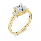 IGI Certified 1.50CT Princess Cut Lab Grown Diamond Ring